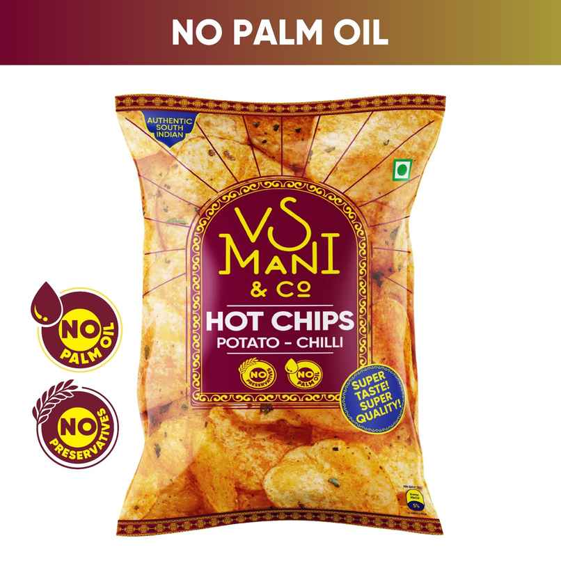 VS Mani Potato Hot Chips Chilli, No Palm Oil VS Mani Potato Hot Chips Chilli, No Palm Oil
