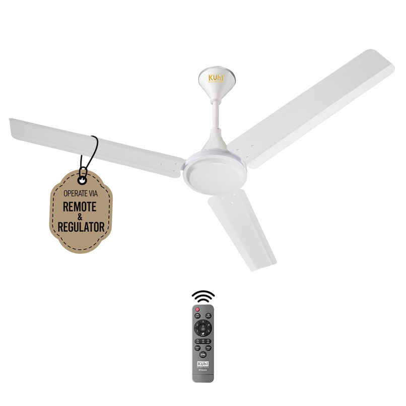 Kent KUHL Fest B1 1200MM Power Saving BLDC Ceiling Fan | 28W | Saves Upto 65% Electricity | White