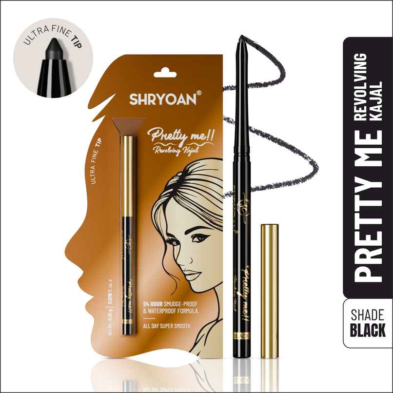 Shryoan Pretty Me! Revolving Super Smooth Kajal - Black