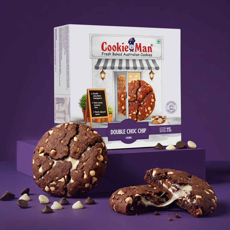CookieMan Double Choco Chip Soft Dessert Cookie CookieMan Double Choco Chip Soft Dessert Cookie