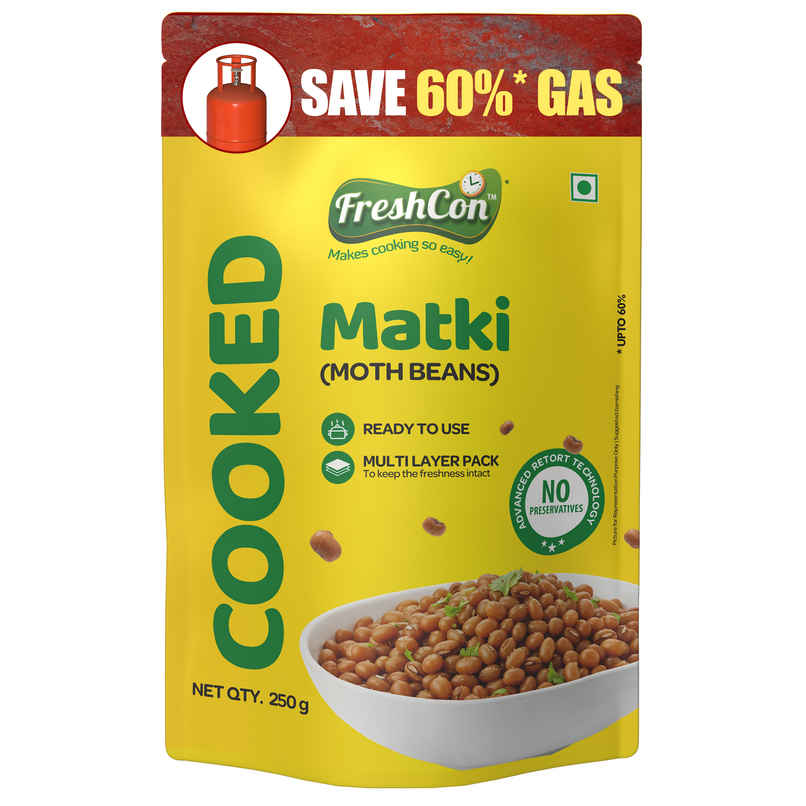 Freshcon Cooked Matki | Moth Beans
