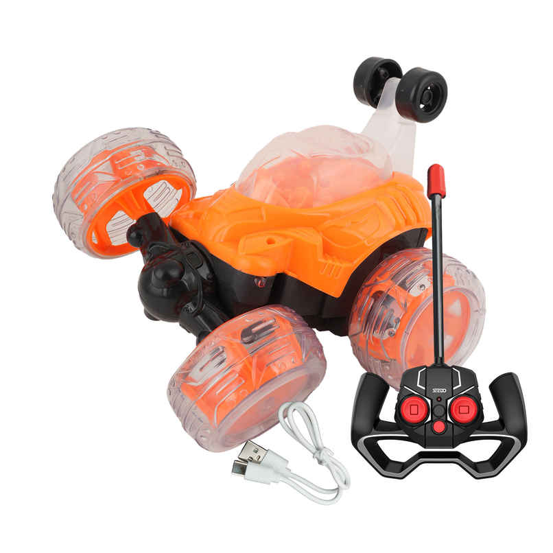 SEEDO Remote Control Car 1:18 , 27 MHz, Type-C Rechargeable, Fast Speed Big Stunt Car | Orange SEEDO Remote Control Car 1:18 , 27 MHz, Type-C Rechargeable, Fast Speed Big Stunt Car | Orange