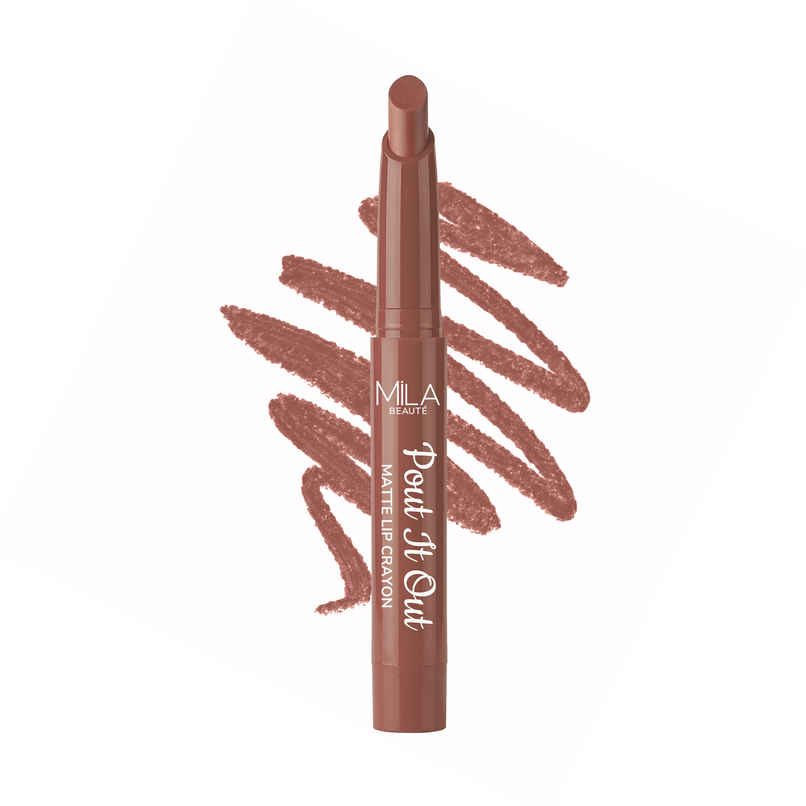 Mila Beaute Pout It Out Lip Crayon Matte Finish Highly Pigmented | 110 Mulan