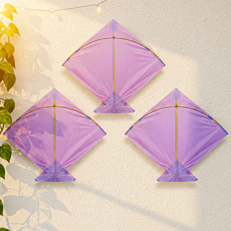 Paper Kite | Lavender | Pack of 3 | Patang | Samsidhi Paper Kite | Lavender | Pack of 3 | Patang | Samsidhi