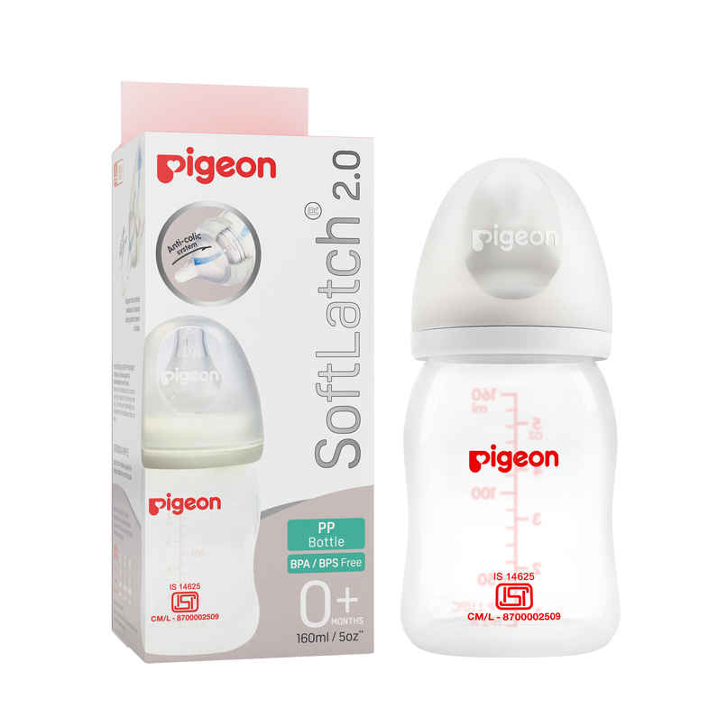 Pigeon Baby Care Softlatch 20 Pp Nursing Bottle Standard | 160 ml Pigeon Baby Care Softlatch 20 Pp Nursing Bottle Standard | 160 ml
