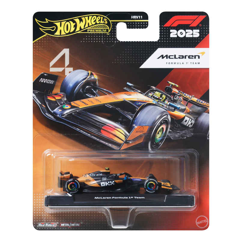 Hot Wheels 1:64 Scale Premium RACE TEAM MCLAREN DRIVER 2 Die Cast Formula 1