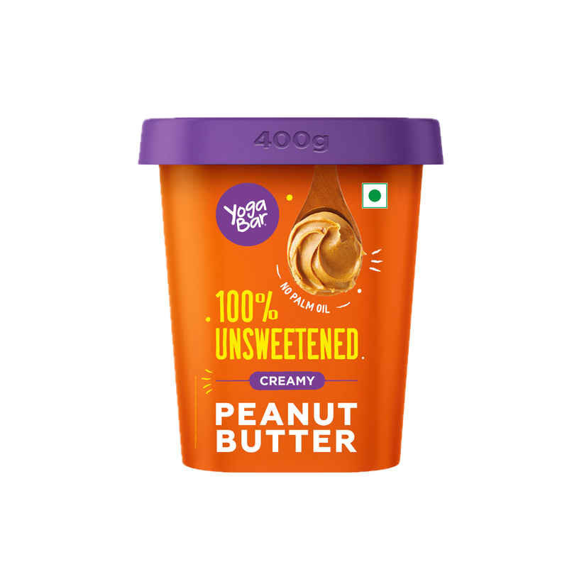 Yoga Bar Peanut Butter,Creamy & Unsweetened,Slow Roasted,Non-GMO Premium Peanuts,No Added Sugar