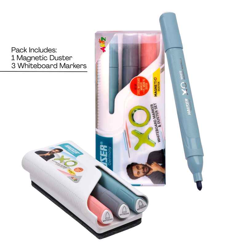 Hauser Xo White Board Marker Duster Set Hauser Xo White Board Marker Duster Set