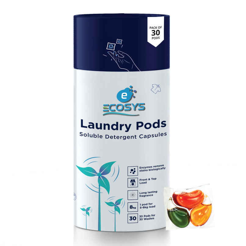 Ecosys Laundry Pods with Bioenzymes | Softener & Long Lasting Aroma Ecosys Laundry Pods with Bioenzymes | Softener & Long Lasting Aroma