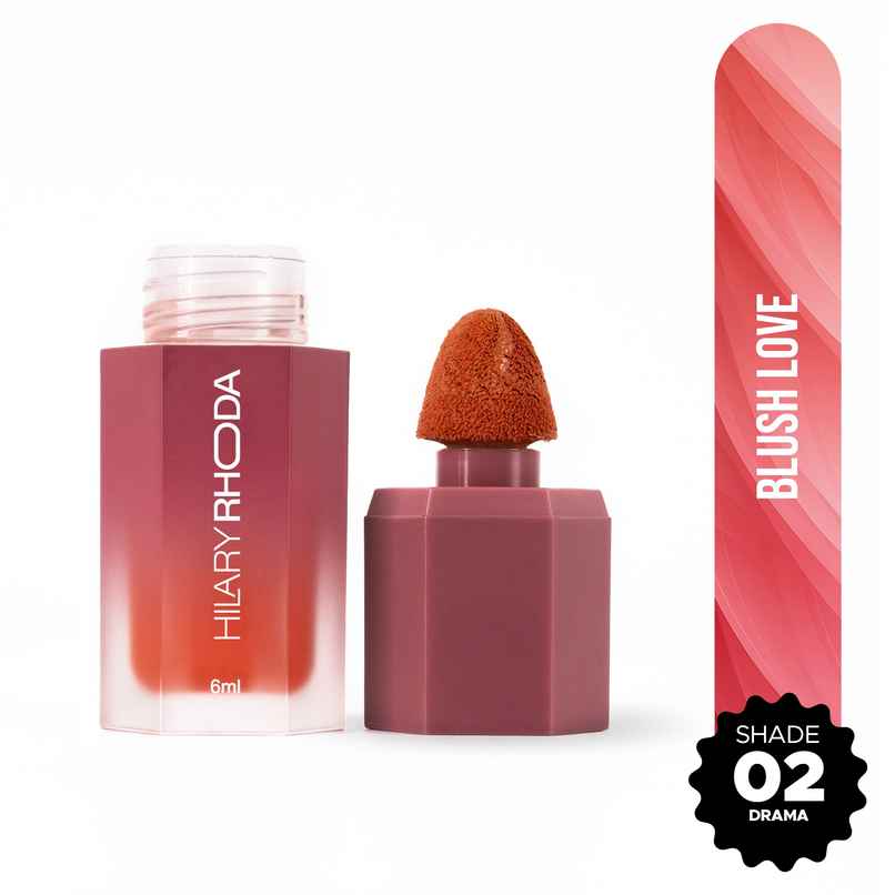 Hilary Rhoda Blush Love | Highly Pigmented Liquid Blush & Super Finish | Drama - Shade 02 Hilary Rhoda Blush Love | Highly Pigmented Liquid Blush & Super Finish | Drama - Shade 02