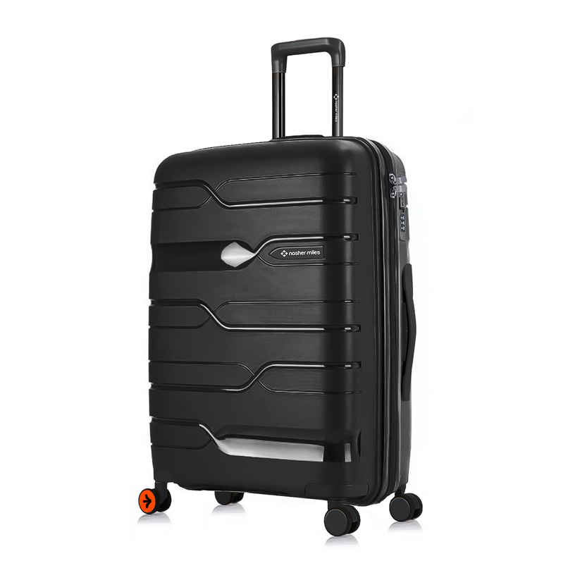 Nasher Miles Paris Check-In Hard Sided Polypropylene 28 Inch|75 cm Trolley Bag - Black