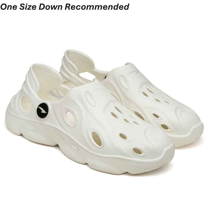 Asian Safari-02 Men Clogs Off White (UK-7)