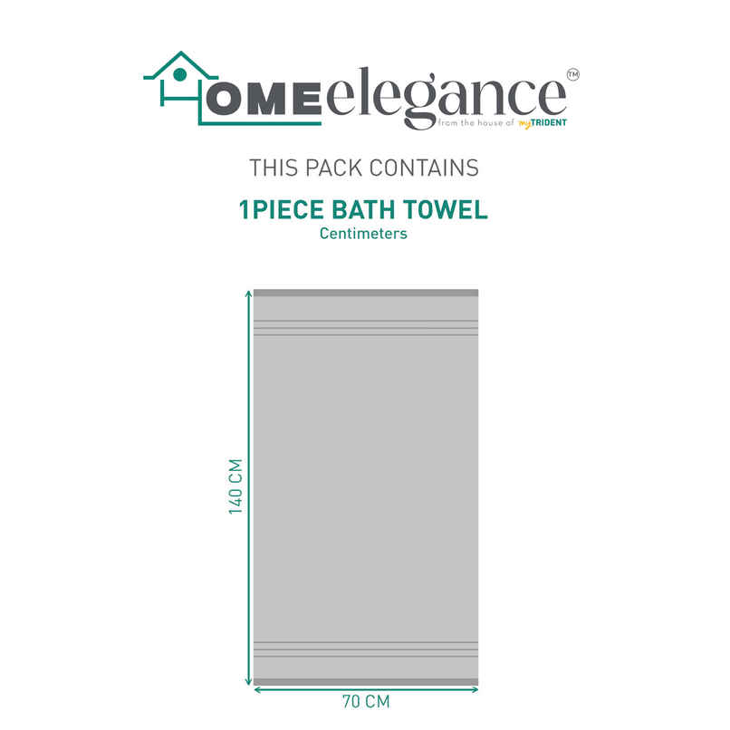 Home Elegance by My Trident Comfort Living Cotton Bath Towel | 28 in x 55 in | Ice Grey Home Elegance by My Trident Comfort Living Cotton Bath Towel | 28 in x 55 in | Ice Grey