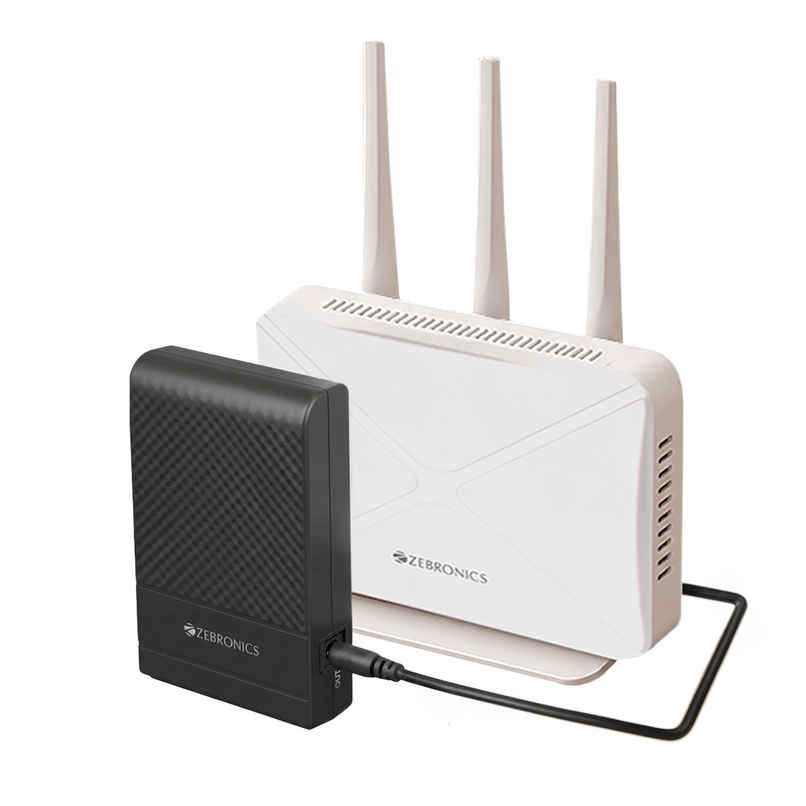 Zebronics EnergiUPS 4K Router UPS | 4000mAh | 4H Backup | 3A Output | Fast Charging