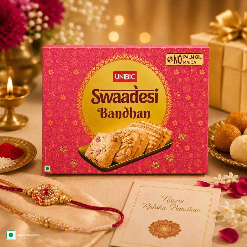 UNIBIC Swaadesi Bandhan | Rakhi Cookie Gifting |No Maida & Palm Oil