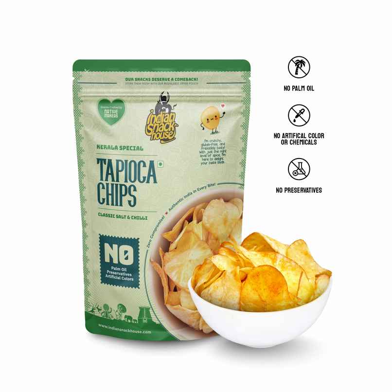 Indian Snack House Kerala Authentic Tapioca Chips Indian Snack House Kerala Authentic Tapioca Chips
