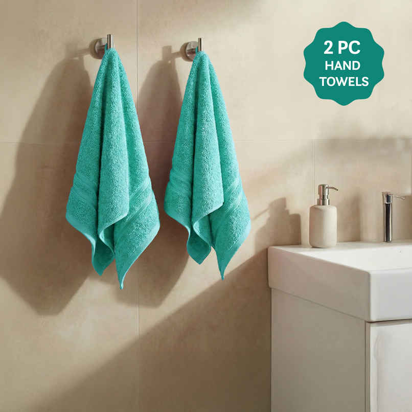myTrident Comfort Living Cotton Hand Towel Set | Sea Green myTrident Comfort Living Cotton Hand Towel Set | Sea Green
