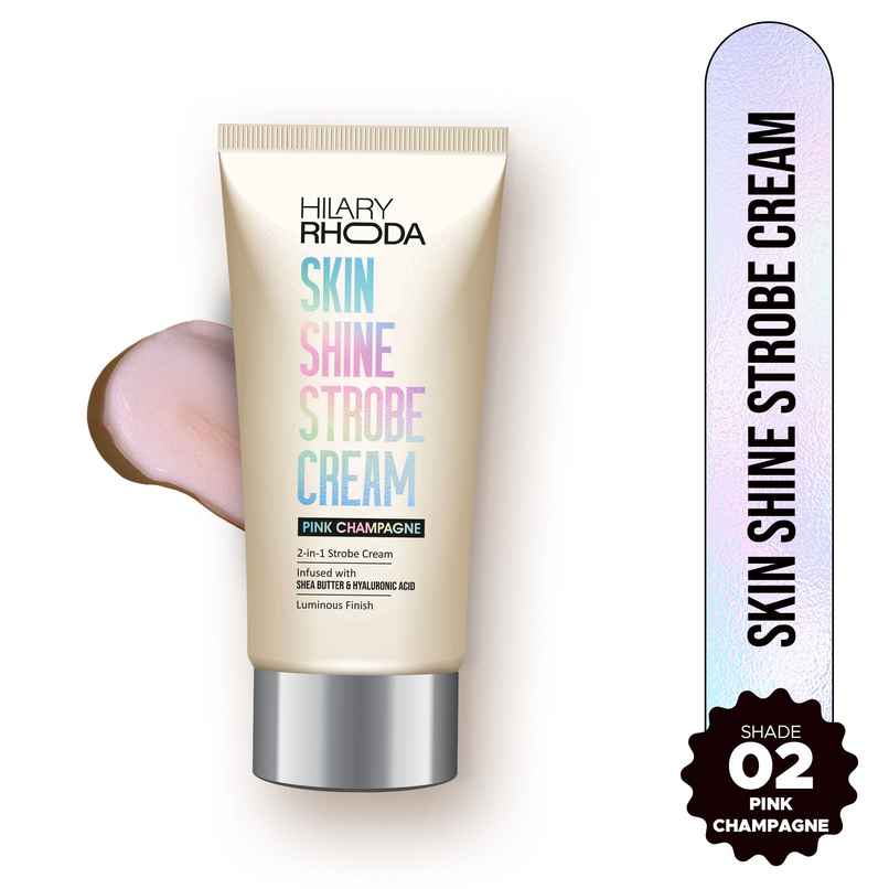 Hilary Rhoda Skin Shine Strobe Cream | Highlighter & Moisturiser | Pink Champagne - Shade 02