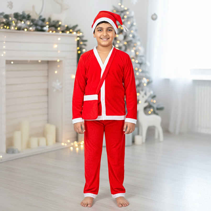 Santa Dress Costume for Kids | 10-12 Years | Picfest