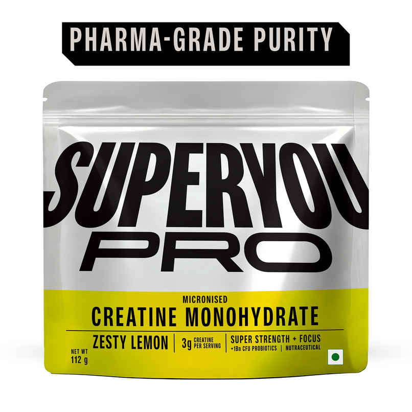 SuperYou Pro Micronised Creatine Monohydrate | 33 Servings | Zesty Lemon SuperYou Pro Micronised Creatine Monohydrate | 33 Servings | Zesty Lemon