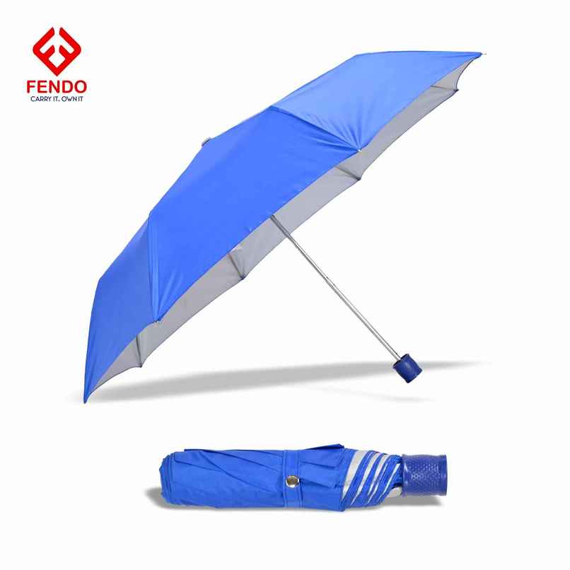 Fendo Royal Blue Umbrella Hand Open | 21.5 inch | 3 Fold Fendo Royal Blue Umbrella Hand Open | 21.5 inch | 3 Fold