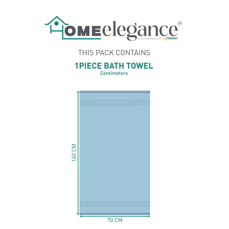 Home Elegance by My Trident Comfort Living Cotton Bath Towel | 28 in x 55 in | Cool Blue Home Elegance by My Trident Comfort Living Cotton Bath Towel | 28 in x 55 in | Cool Blue