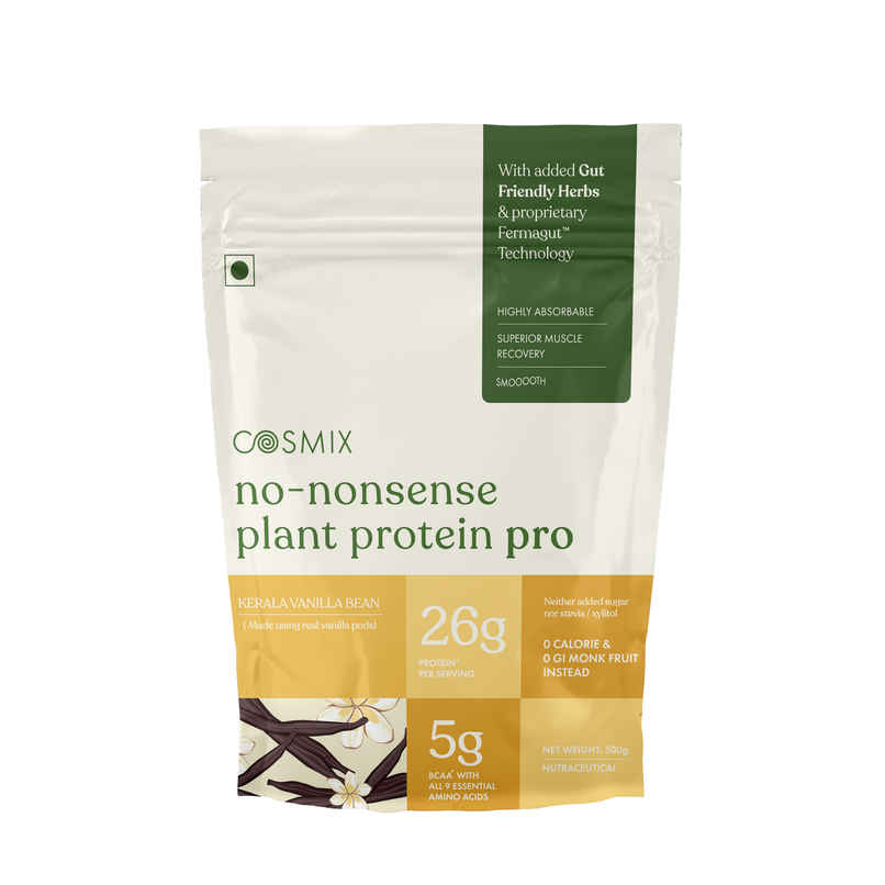 Cosmix No-Nonsense PRO Plant Protein Kerala Vanilla Bean, 26g Protein