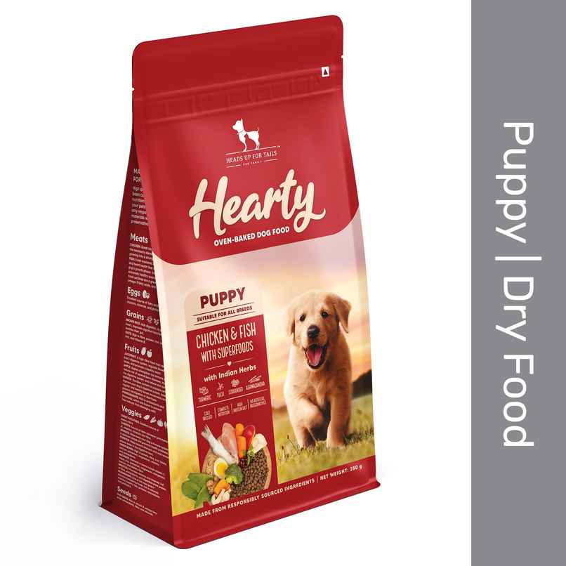 Hearty Oven-Baked Dry Food For Puppies With Chicken, Fish & Indian Herbs - All Breed