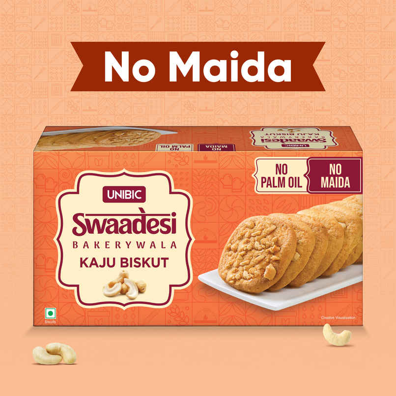UNIBIC Swaadesi Kaju Bakery Biscuits | No Maida And No Palm Oil