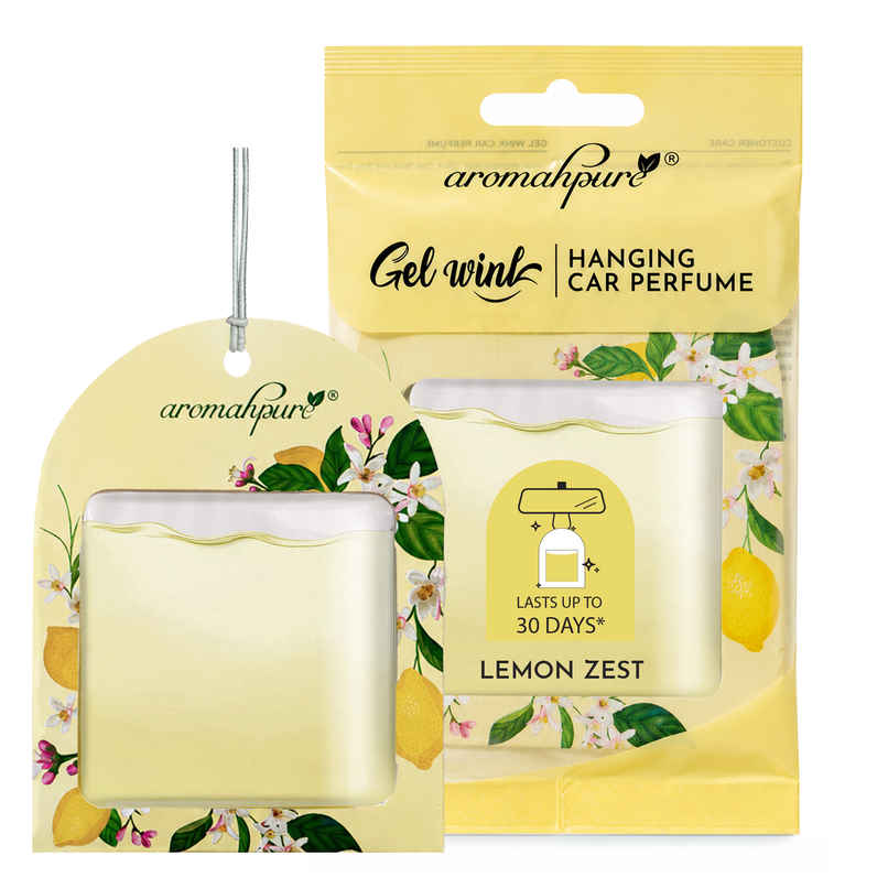 Aromahpure Gel Wink Car Perfume - Lemon Zest | Long-Lasting | 30 Days