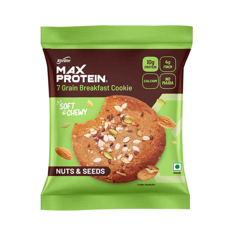 Ritebite Max Protein Cookie Nuts & Seeds, No Maida Multigrain Premium Biscuit Cookies