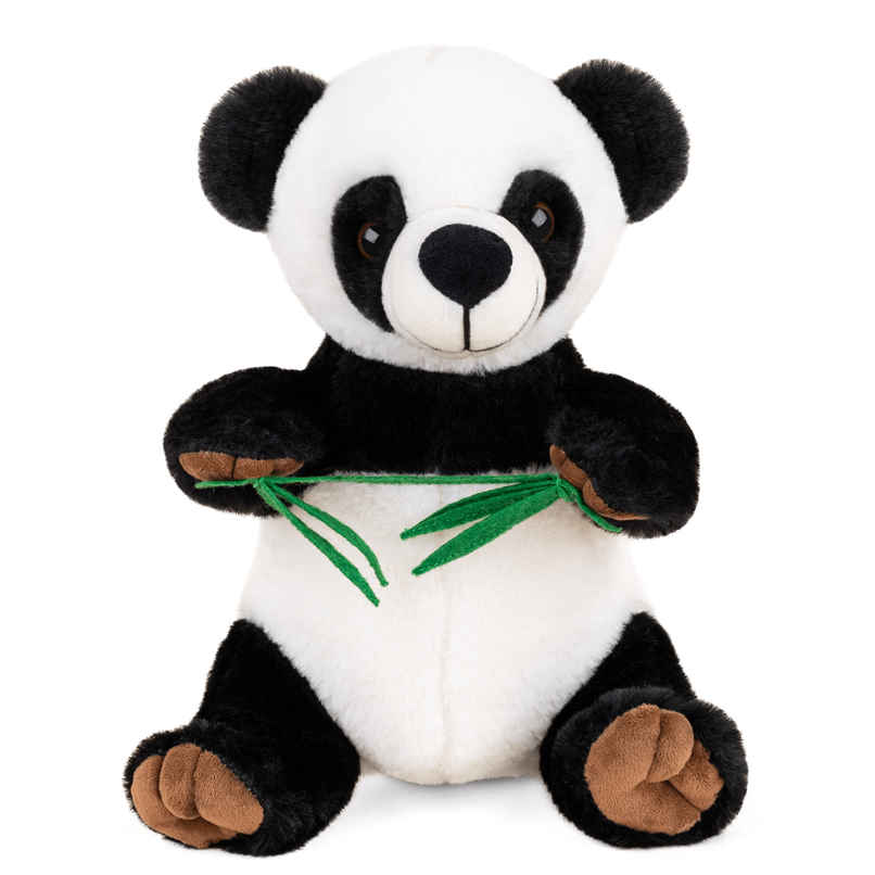 Mirada Glitter Eye Panda Soft Toy Cute Black and White Plush Stuffed Animal - 22 cm