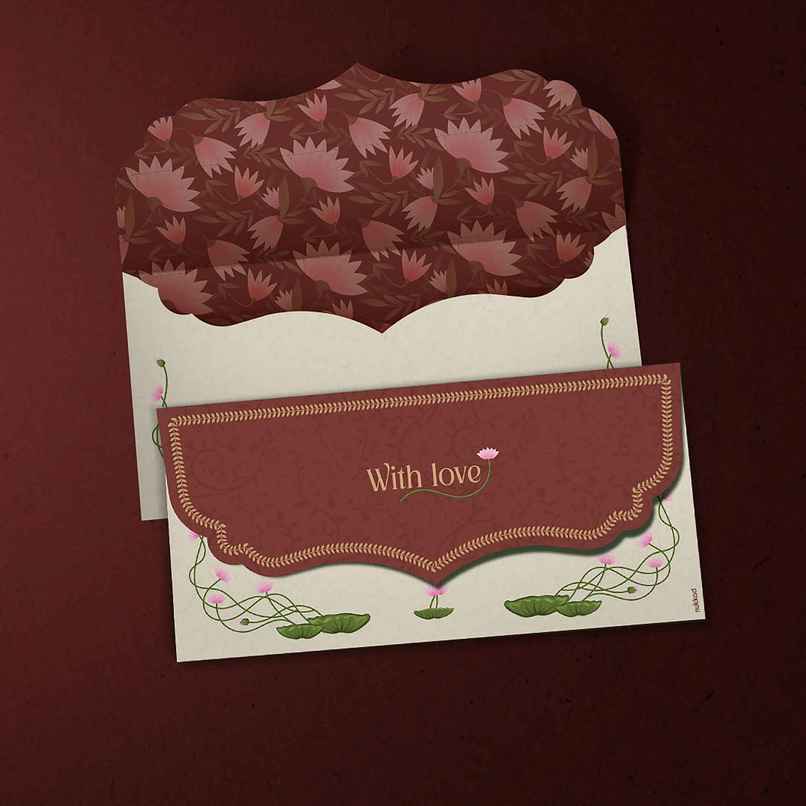 QIPS NUKKAD Premium Printed Shagun Envelope with Foil Printing effects QIPS NUKKAD Premium Printed Shagun Envelope with Foil Printing effects