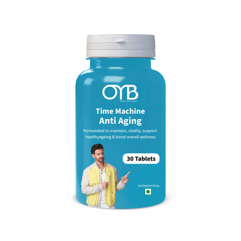 OYB Anti-Ageing Formula with CoQ10, Curcumin & Resveratrol | 30 Tablets | OYB Time-Machine OYB Anti-Ageing Formula with CoQ10, Curcumin & Resveratrol | 30 Tablets | OYB Time-Machine