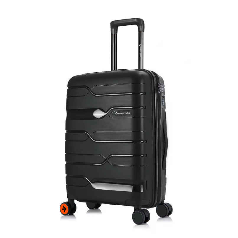 Nasher Miles Paris Check-In Hard-Sided Polypropylene Luggage 24 Inch-65 cm Trolley Bag - Black Nasher Miles Paris Check-In Hard-Sided Polypropylene Luggage 24 Inch-65 cm Trolley Bag - Black
