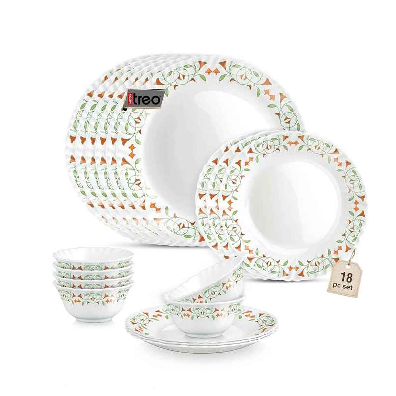 Treo by Milton Opalware Aurelia Meena Dinner Set Treo by Milton Opalware Aurelia Meena Dinner Set