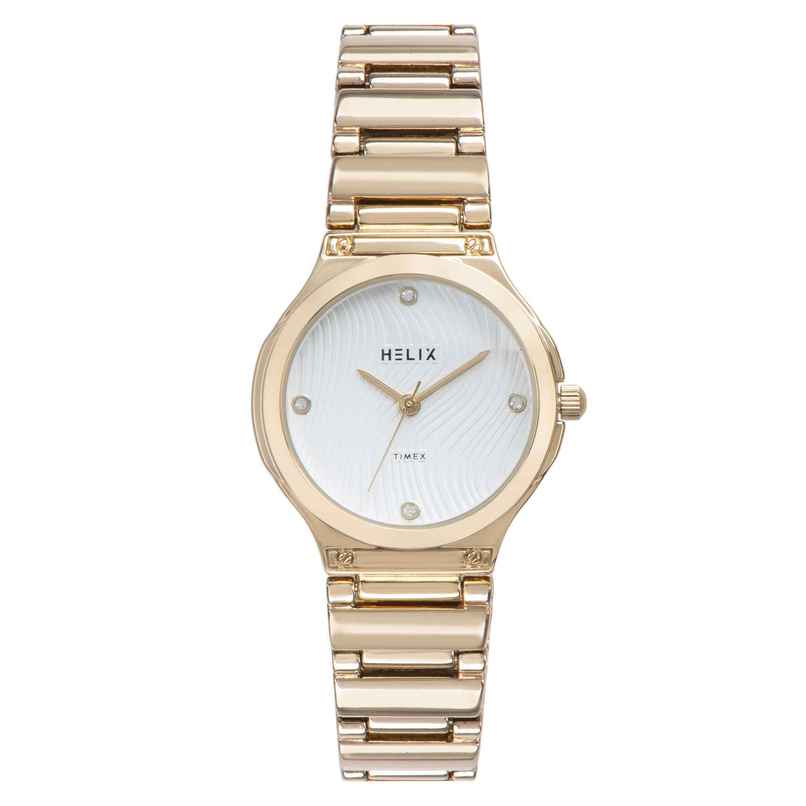 HELIX By Timex Round Dial Analog Women Watch | TW066HL00T | White