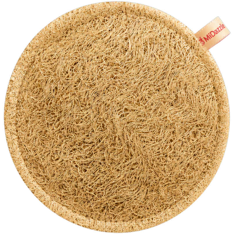 Midazzle 100% Natural Body Scrubber Organic Loofah for Bathing | Round | MIOL6103