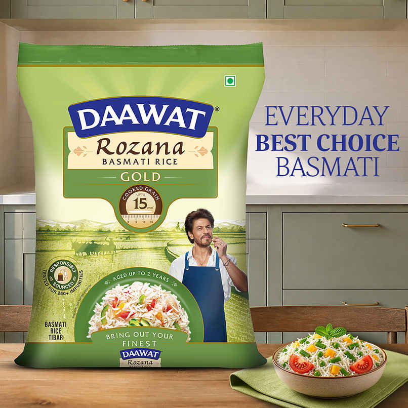 Daawat Rozana Basmati Rice Gold | Medium Grain Daawat Rozana Basmati Rice Gold | Medium Grain