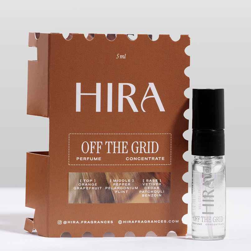 HIRA Off The Grid Eau De Perfume Mini for Men with Earthy & Citrus Notes HIRA Off The Grid Eau De Perfume Mini for Men with Earthy & Citrus Notes