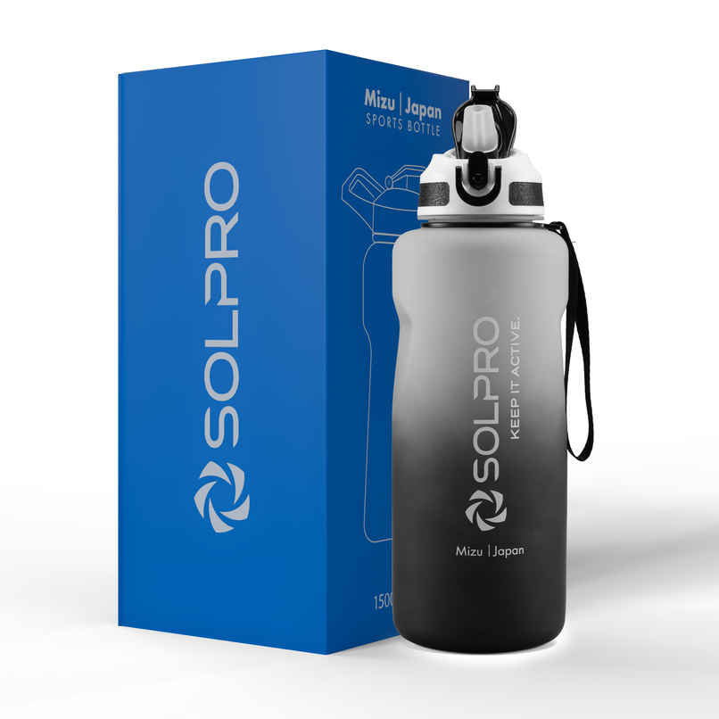 Solpro Mizu Japan Sipper Water Bottle | Leakproof BPA Free for Gym Travel School | 1.5 L