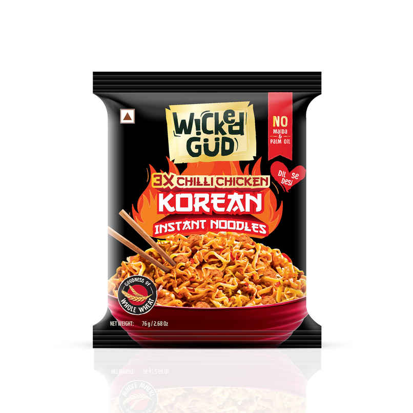 Wickedgud 3X Chilli Chicken Korean Instant Noodles