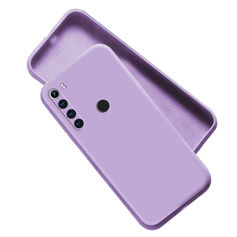 Artistque Case For Xiaomi Redmi Note 8 Back Cover - Plain Liquid Silicone Cover