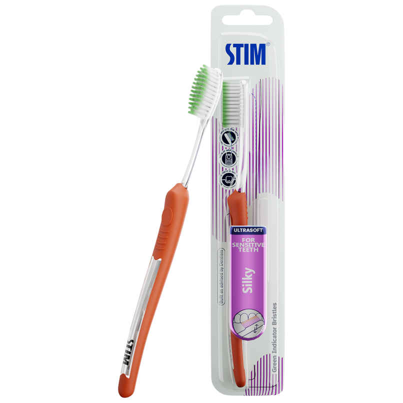 STIM Silky Ultra Soft Toothbrush Extra Gentle Bristles STIM Silky Ultra Soft Toothbrush Extra Gentle Bristles