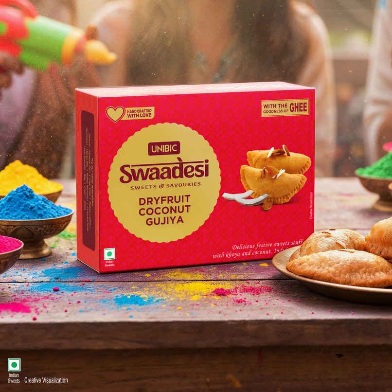 UNIBIC Dryfruit Coconut Gujiya By UNIBIC Swaadesi UNIBIC Dryfruit Coconut Gujiya By UNIBIC Swaadesi