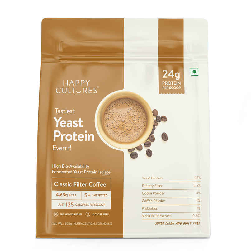 Happy Cultures 24gm Yeast Protein Classic Filter Coffee