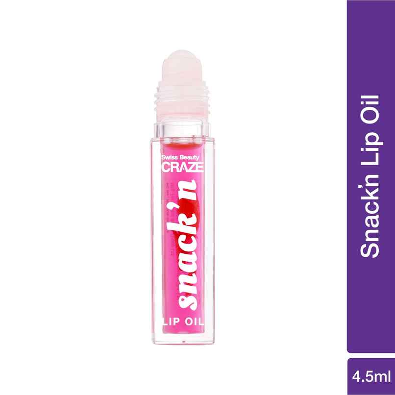 Swiss Beauty Craze Snack'n Nourishing Lip Oil | Pink Sorbet