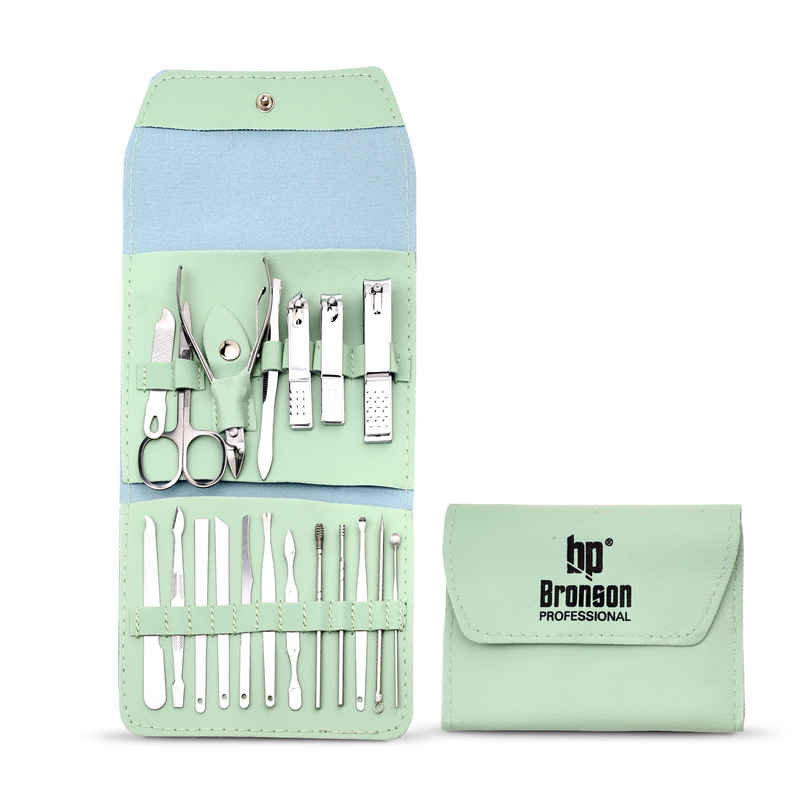 Bronson Professional Premium Manicure Pedicure and Ear Care Grooming Kit 19 Pcs with Storage Pouch Bronson Professional Premium Manicure Pedicure and Ear Care Grooming Kit 19 Pcs with Storage Pouch