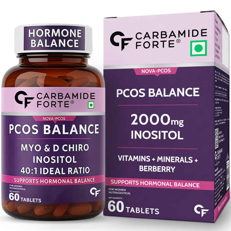 Carbamide Forte PCOS Supplement with Myo Inositol & D Chiro Inositol in an ideal 40:1 ratio- 60 tab Carbamide Forte PCOS Supplement with Myo Inositol & D Chiro Inositol in an ideal 40:1 ratio- 60 tab