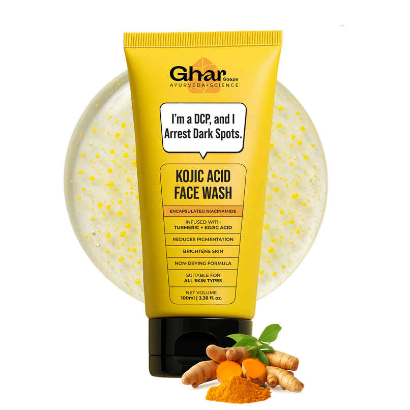 Ghar Soaps Kojic Acid & Turmeric Fades Dark Spots & Boosts Natural Glow